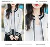 Women's 100% Pure Wool Intarsia Color Block Knit Cardigan - Loose, Casual, Zipper Outerwear for Autumn and Winter