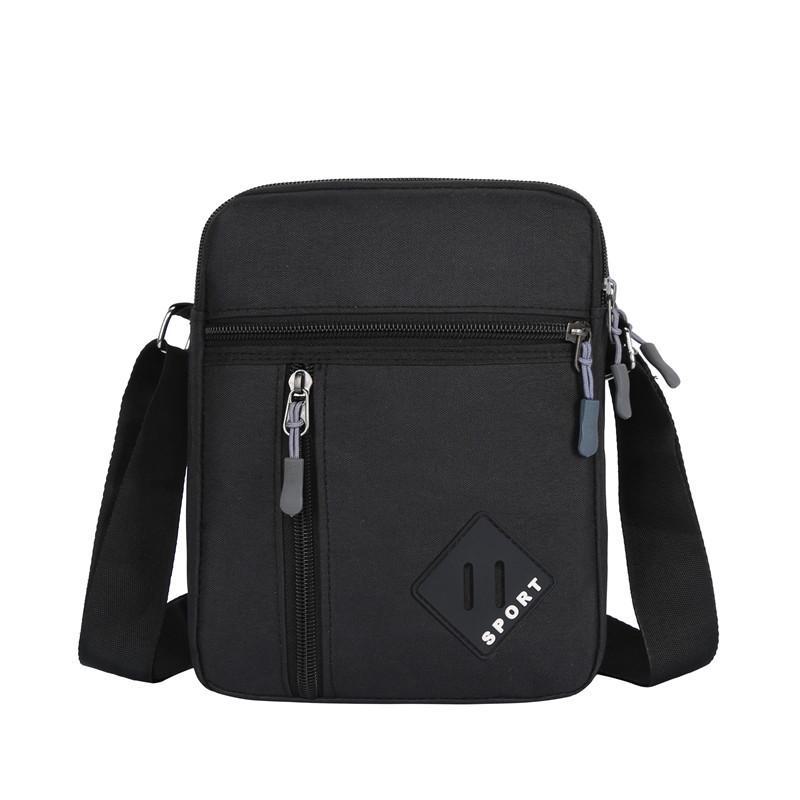 

Мужская сумка через плечо: Модная, вместительная сумка через плечо для деловых поездок и поездок на работу. 16*7*23 чёрный