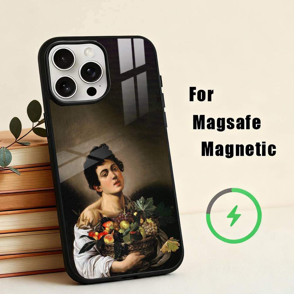 C-Caravaggio-O P-Painting-G Phone Case For iPhone 17,16,15,14,13,12,Plus,Pro,Max for Magsafe Magnetic Wireless Charging