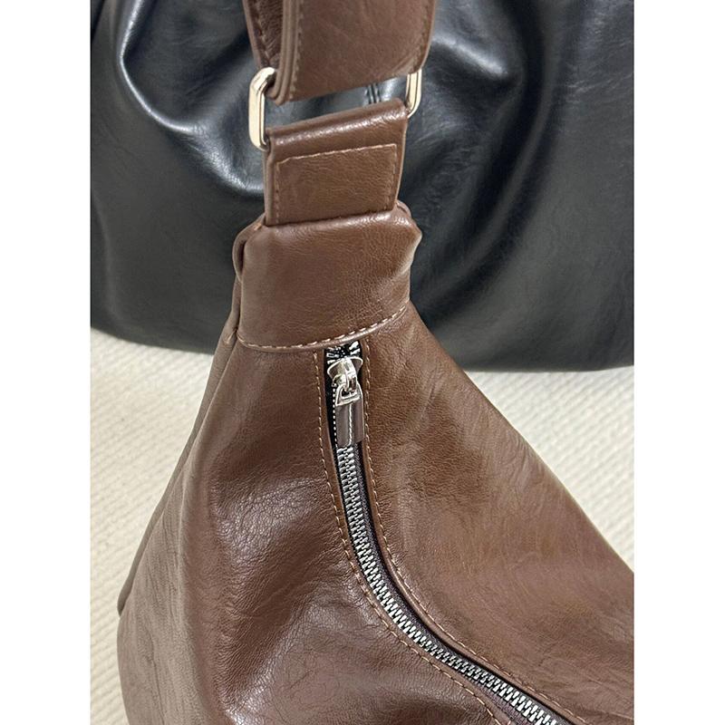 All-Match Women Shoulder Bag Solid Fashion Handbag Commuter Crossbody Bag Women's Minimalist PU Leather Bag