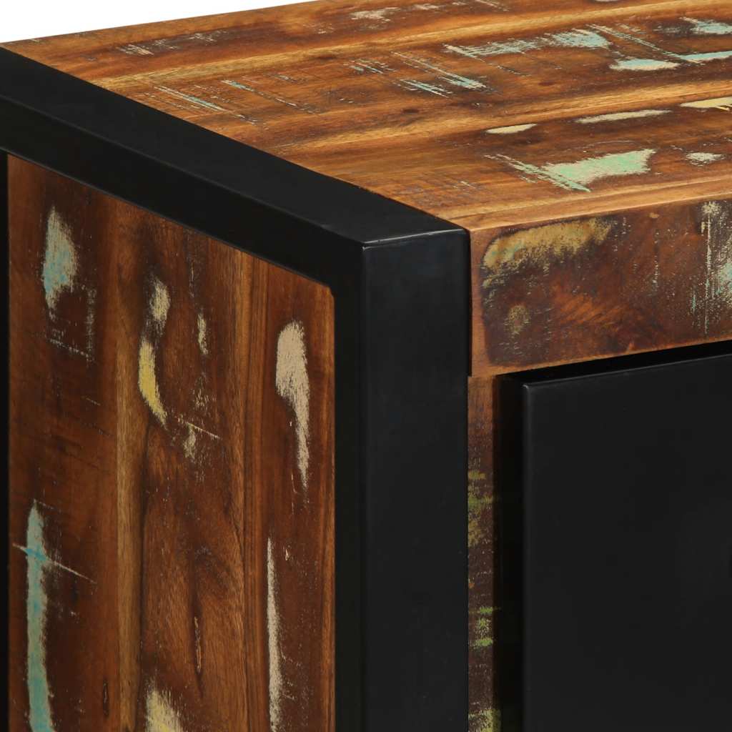 Nightstands (2 pcs) Multicolored 40 x 35 x 40 cm Reclaimed Solid Wood