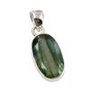 Natural Labradorite Gemstone Handmade 925 Solid Sterling Silver Pendant 1" D5P33
