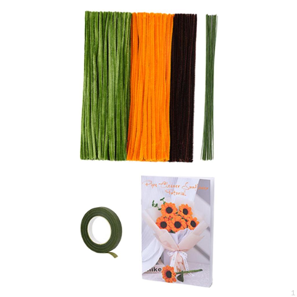 Craft Supplies for Pipe Cleaners Flower Arrangement Kit Beginners