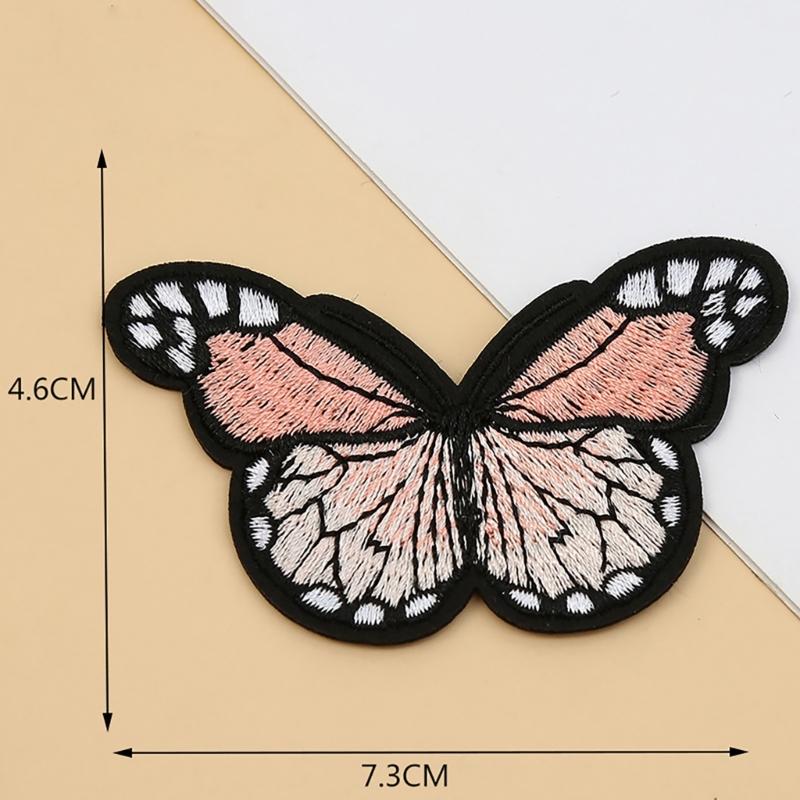 Pack Of 10 Embroidered Butterfly Iron on Patches Embroidered Fabric Patches Sew on Repair Patches For Clothing Jackets