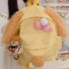 Cookieann Shoulder Plush Backpack Cartoon Bag Large Capacity Zipper Design