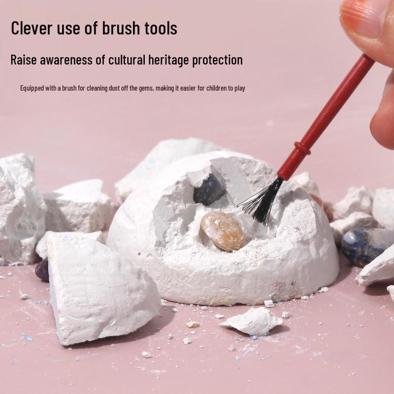 Kids' Gem Digging Treasure Hunt Toy - Educational Archaeological Exploration Set