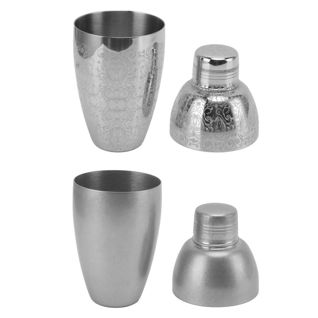 Cocktail Shaker American Style 304 Stainless Steel Cocktail Bartending Mixer Shaker Bar Accessories for Parties Camping Trips