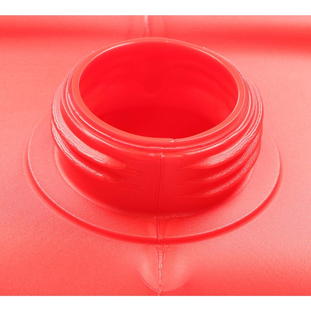 Mizuho Chemical Industry Flat Can, Nozzle, 20L, Red, 0207R, Double-Ended, Colored Poly Tank