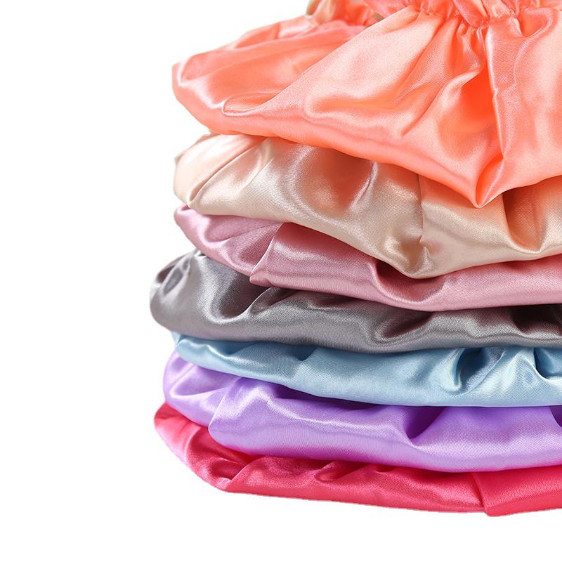 Double-Layer Waterproof Adult Bath & Hair Cap - Makeup, Kitchen, Anti-Oil, Thickened; Customizable Logo