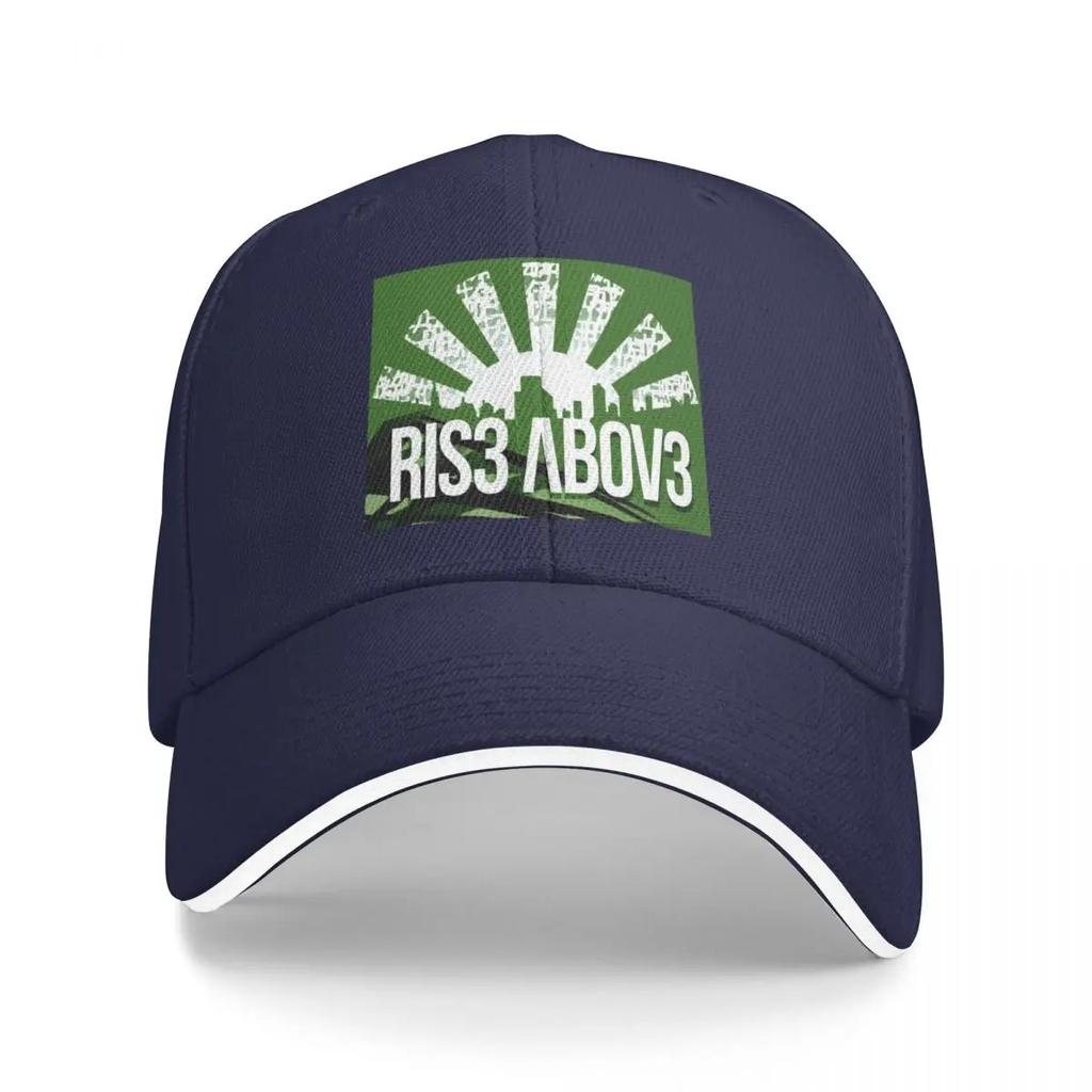 Rise Above Logo Green Baseball Cap Vintage hats for men Men Womens