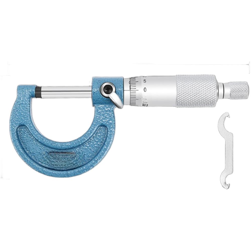 0-25-50-75mm Mechanical Micrometer For External Diameter Measurement With 001mm Stainless Steel Material