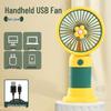 Portable Mini Cartoon Flower USB Desk Fan - Student Gift