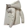 New Down Jacket Short Hooded for Men 90% White Duck Down Jacket Outdoor Windproof Hooded Jacket Brand Loose Fit Padded Coat