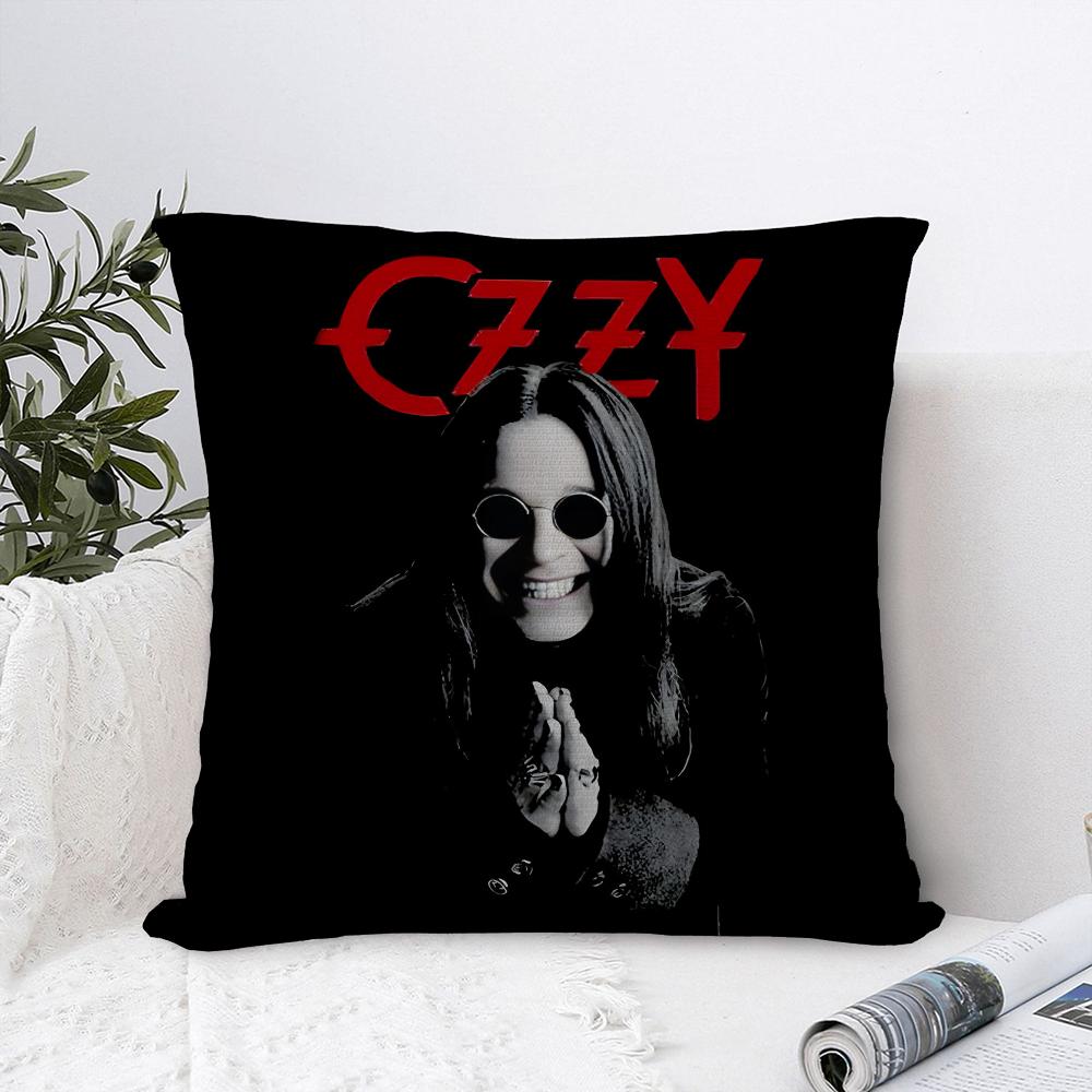 

O-OZZY OSBOURNE Pillow Case Sofa Decorative Home Print Plush Square Throw Pillow Covers Cushion Decor Cover 18x18Inch