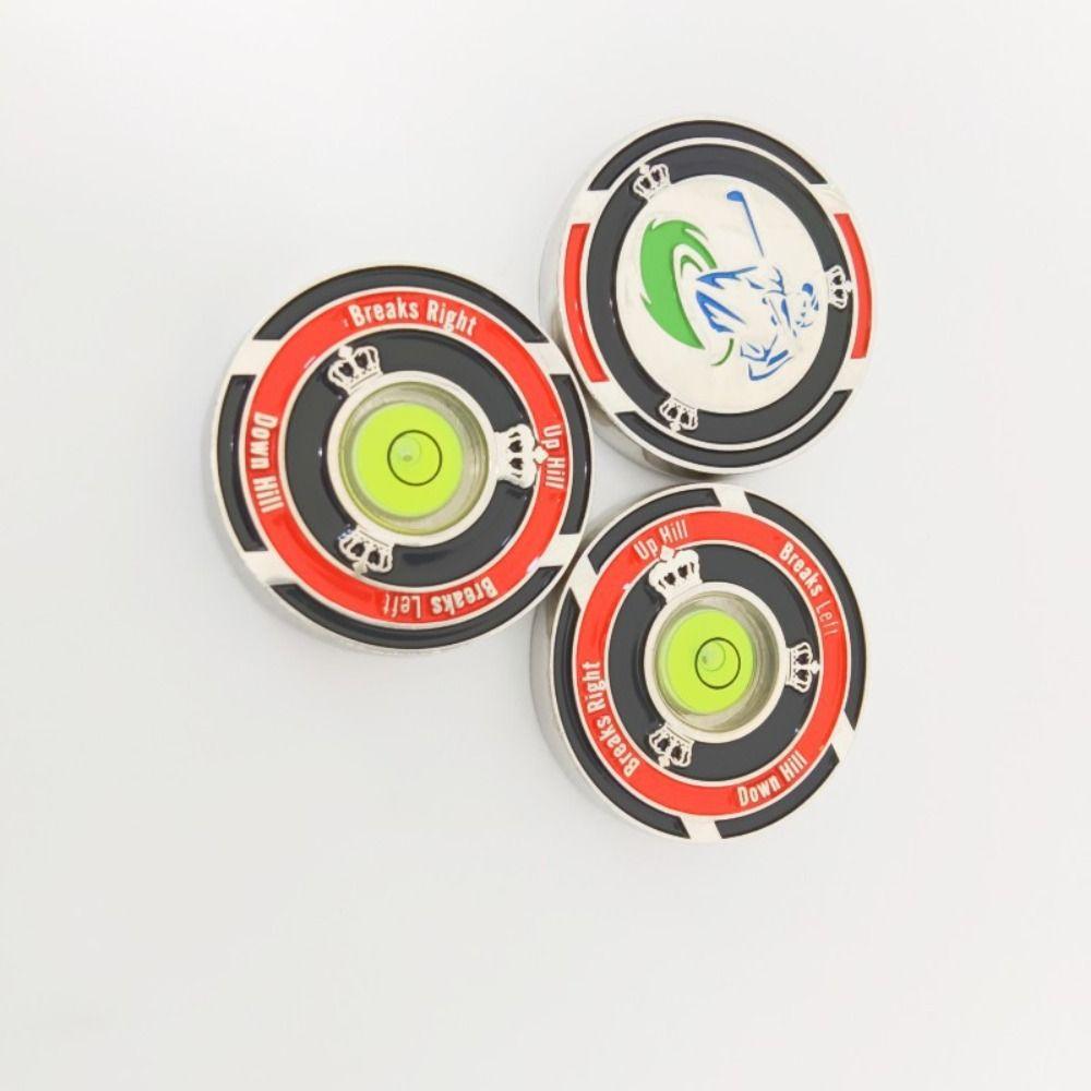 Kirsite Golf Hat Clip Marker Two-sided Golf Ball Marker Golf Green Reader Golfer Gift