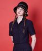 Seullipiseullib Line Minimal Black Bucket Hat