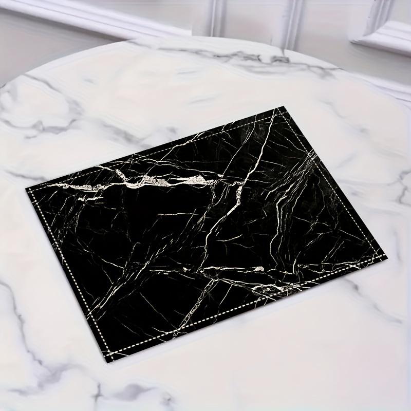 

1pc Luxury Marble Pattern Tablecloth, Linen Heat-Resistant Placemat, Non-Slip Dining Mat,Hotel, Restaurant, Home Kitchen Decor 30x45cm1pcs