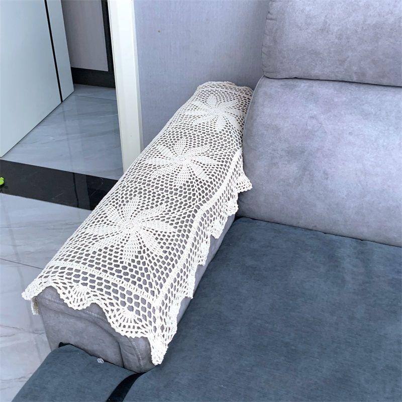 

Оригинальный заказ для внешней торговли Американский кантри Тканевая подушка для дивана Круглый год Нейтральный Нескользящий Чехол-полотенце для подлокотника дивана Настольная дорожка Ткань для покрытия Beige 42*88cm