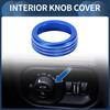 INFINAUTO Scheinwerfer Nebelscheinwerfer Bedienknopf Abdeckung für Dodge Ram 2018-2022 Innendekor Zierleiste Blau 1 Stück