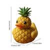 Frucht-Serie Entenstatue Ornamente Harzfigur Statue Lustige Enten Deko Pfirsich Ananas Banane Frucht Ente Heimdekoration