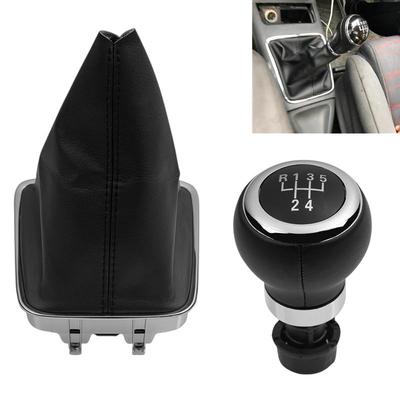 5/6 Speed Car Gear Shift Knob Gaiter Boot Cover Collar For VW Volkswagen Tiguan 5N 2007 2008 2009 2010 2011