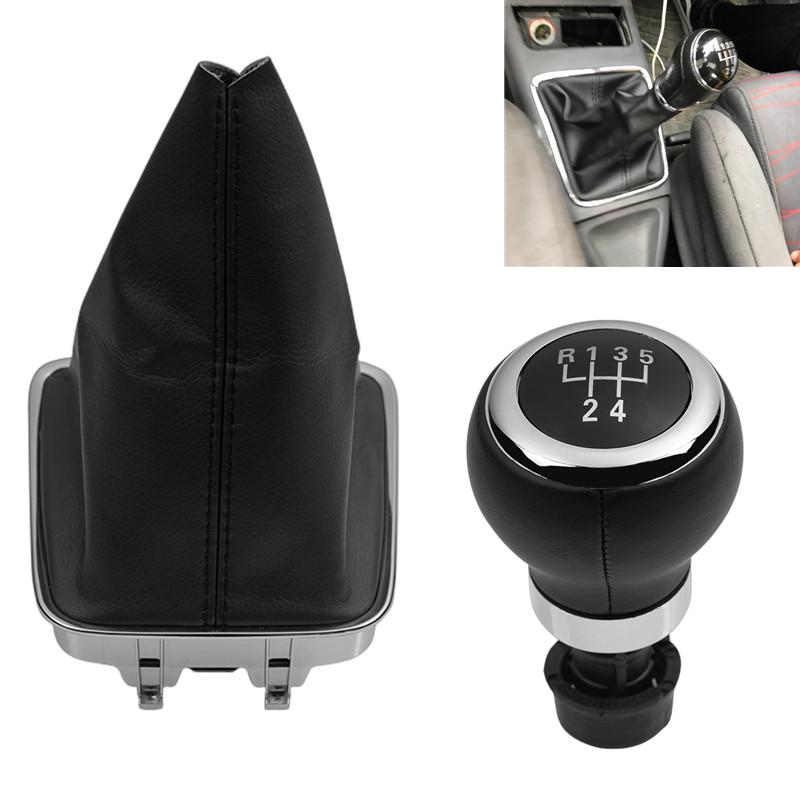 5/6-Gang Auto Schaltknauf Manschette Stiefelabdeckung Kragen Für VW Volkswagen Tiguan 5N 2007 2008 2009 2010 2011