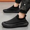 New Thick Sole Set Foot Lazy Shoes Fly Woven a Slip Ventilated Men's Shoes Non-slip Wear Casual Sports Shoes