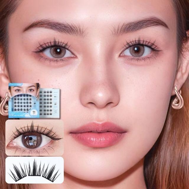 Mogugu - Doll Eye Volumen Kleberfreie Büschel Falsche Wimpern