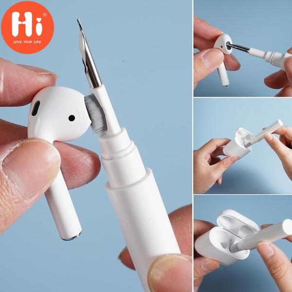 

Ручка для чистки наушников Hi Bluetooth для Air-pods, Air-pods Pro 1 2, портативный чехол для беспроводных наушников 3 в 1, набор инструментов для чистки, щетка для чистки