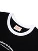 LA MAISON STUDIO Embossed Logo Slim Fit Short Sleeve T-Shirt Black & White (Fcg2Ts773W)