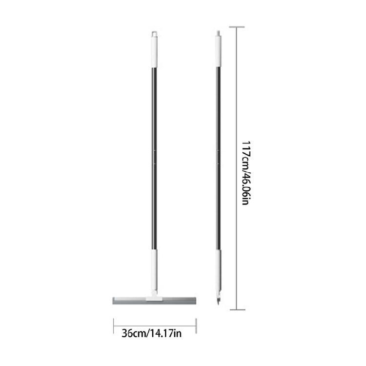 Ergonomic Bathroom Broom Silicone Floor Squeegee Scrubber For Tile Floor Space Saving Design Stable Construction