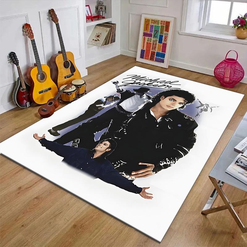 Michael JacksonPrinted Area Rug Carpet for Bedroom Living Room Home Decor Rugs Mat Non Slip Mat Rug for Bedside