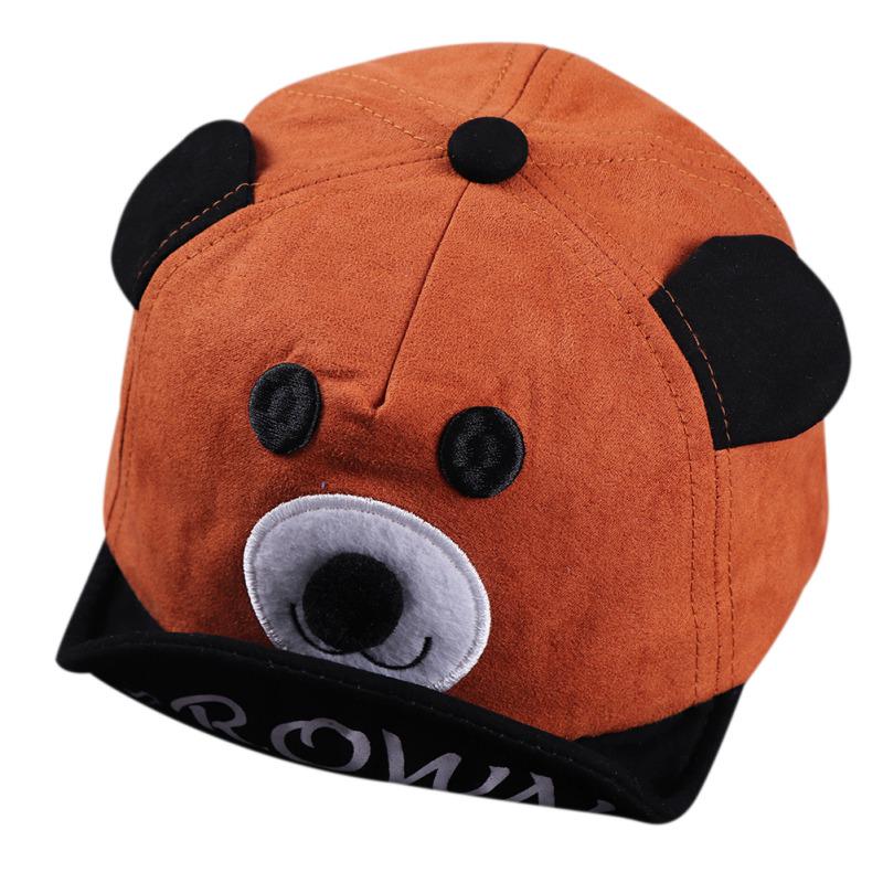 Cute Cartoon Bear Boys Girls Baby Children Children Adjustable Baseball Cap Sun Hat Cap