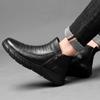 Scarpe Business Classiche Invernali da Uomo High Top 2024 Stivali da Motociclista da Uomo in Vera Pelle All-match Comodi Stivaletti da Uomo