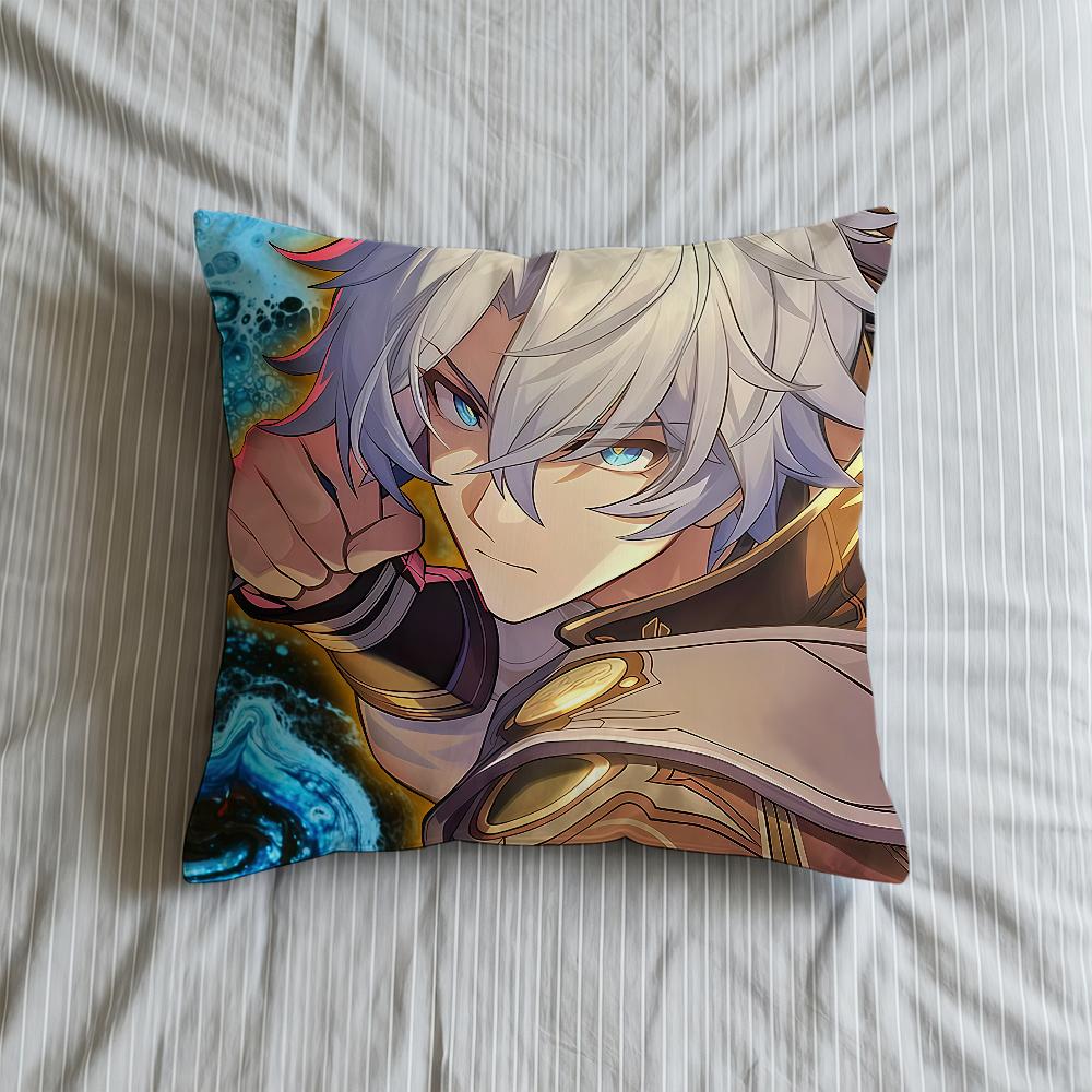 Cushion Cover Rail Soft Honkai Star Case For Sofa Living Room Home Comfortable Office Decor Phainon Protective Pillow Covers