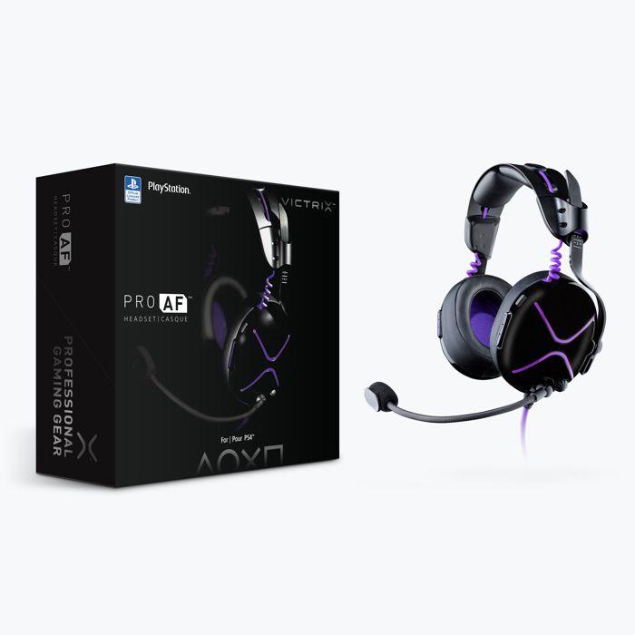 Casque de jeu - victrix - pro af - noir/violet - filaire - circum-aural