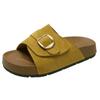 New platform women's summer wear half slippers with Boken cool slippers seaside vacation beach shoes