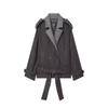 TAOP&ZA Women's New Fashion Limited Edition with a Belt Short Coat Outerwear 9867877