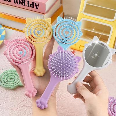 Portable Hairbrush Portable Massage Hairbrush Anti-Static Comb Massage Claw Comb For Hairdressing Portable Use Travel