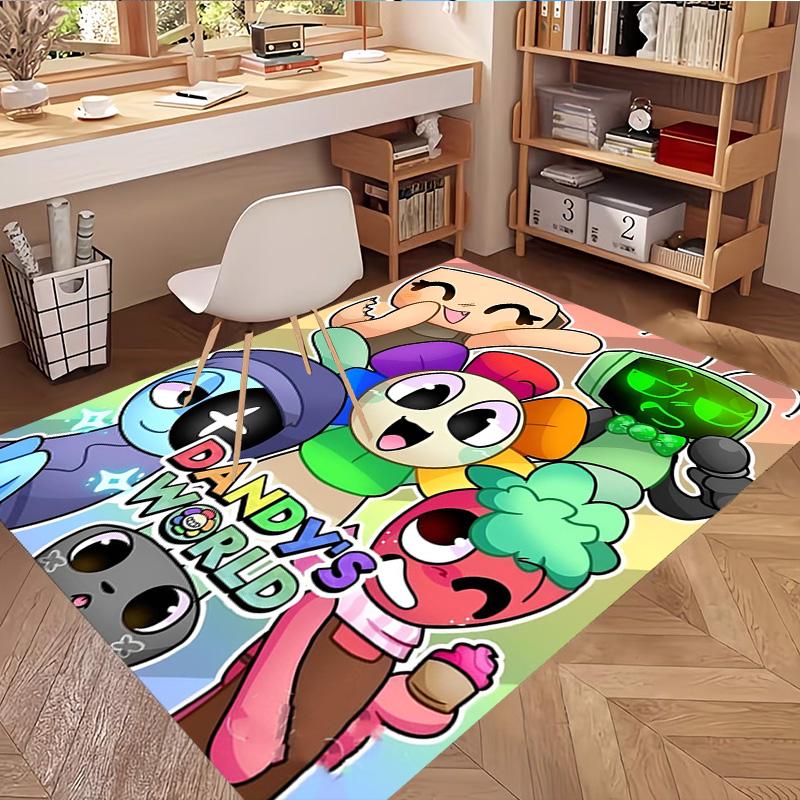 Dandy's Wereld Print Vloerkleed, Wasbaar Vloerkleed, Voor Entree Slaapzaal Wasruimte Kantoor Studeerkamer, Woondecoratie Verjaardag Kerstcadeau