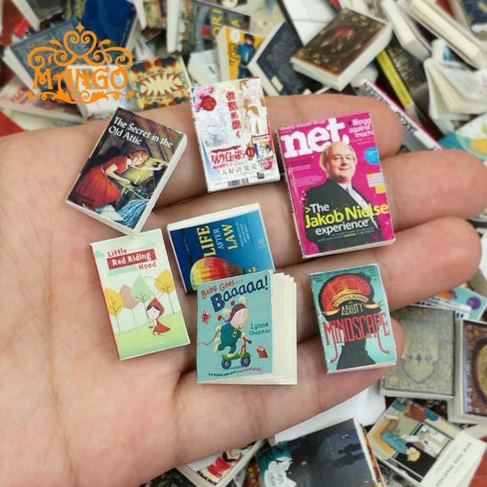 

1:12 кукольный домик, аксессуары для сцены исследования, ручные книги, мини-журнал комиксов, 5 шт.