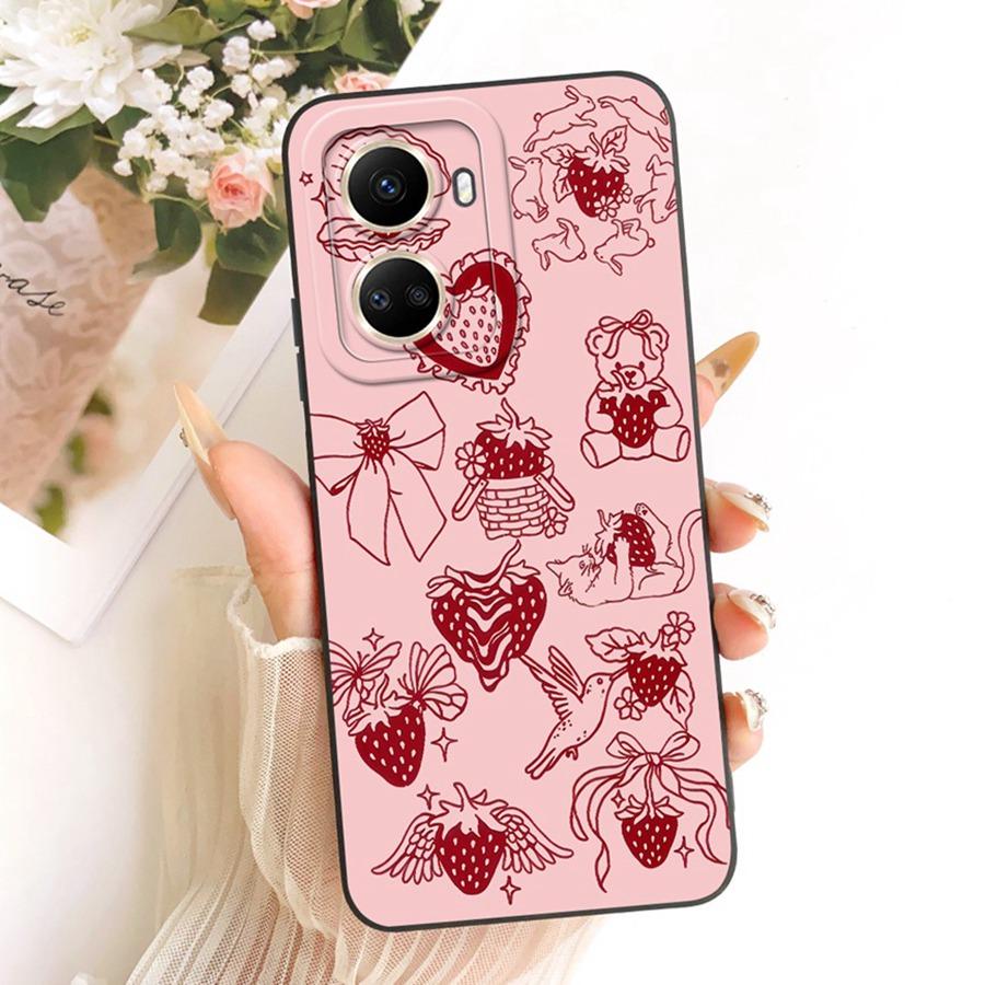 For Huawei nova 10 SE Case BNE-LX3 Soft Matte Camera Protective Bow flower Phone Case For Huawei Nova10SE Cover Coque 6.67''