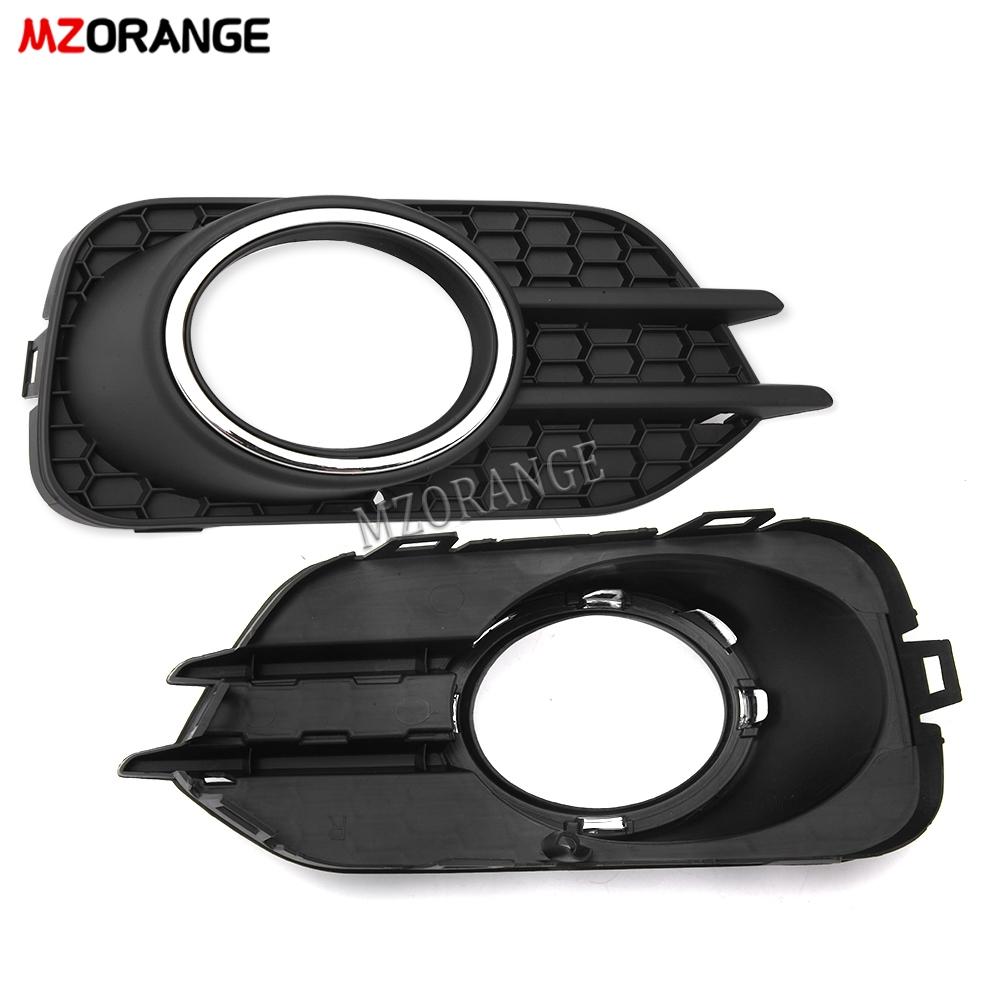 Fog Light Frame Cover for Volkswagen Tiguan 2012 2013-2018  for VW Front Fog Lamp Honeycomb Grille Front Bumper