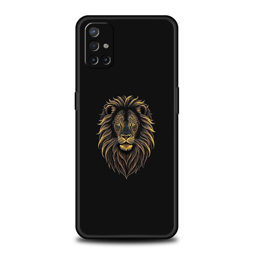 Concise Lion Pattern Phone Case For OnePlus 15 13 12 11 10 9 8 15T 13T 10T 7T Pro 13R 12R 9RT 8T Nord 4 N10 2T CE 2 3 5G Cover