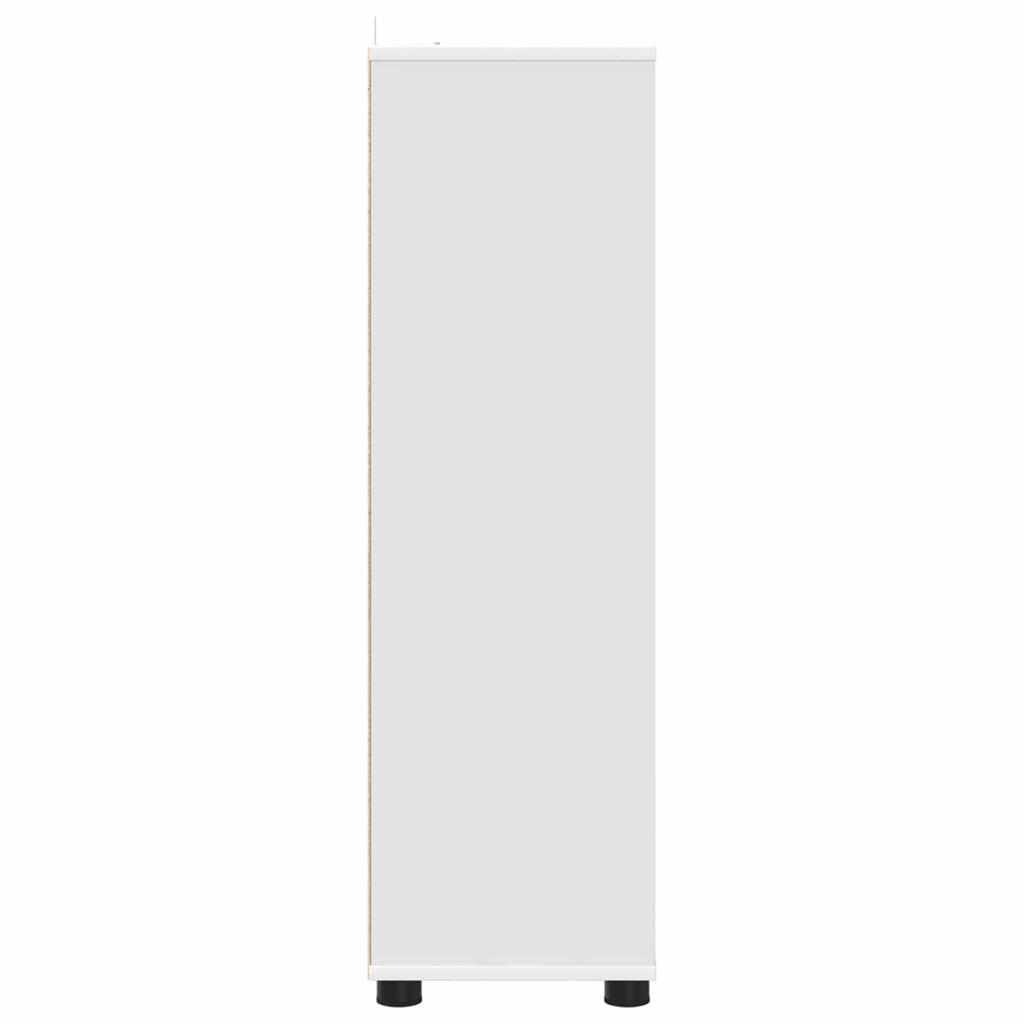 Bathroom Cabinet with Door White 30.5 x 30 x 101 cm Engineered Wood