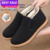 Verdickte Wollene Winter-Baumwollschuhe mit Fleece für Herren Warme Rutschfeste Arbeitsschuhe