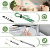 24Pcs Silicone Cable Ties Reusable Cord Organizer Durable Elastic Cable Management Straps for Charging Cables Organizer Flexible Chargers Wires Or