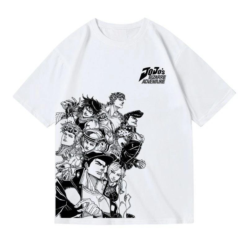 Jojo Wonderful Adventure Seitaro Kira Yoshige Killer Queen Golden Wind Summer Cotton Men's Summer Casual Short Sleeve T-Shirt