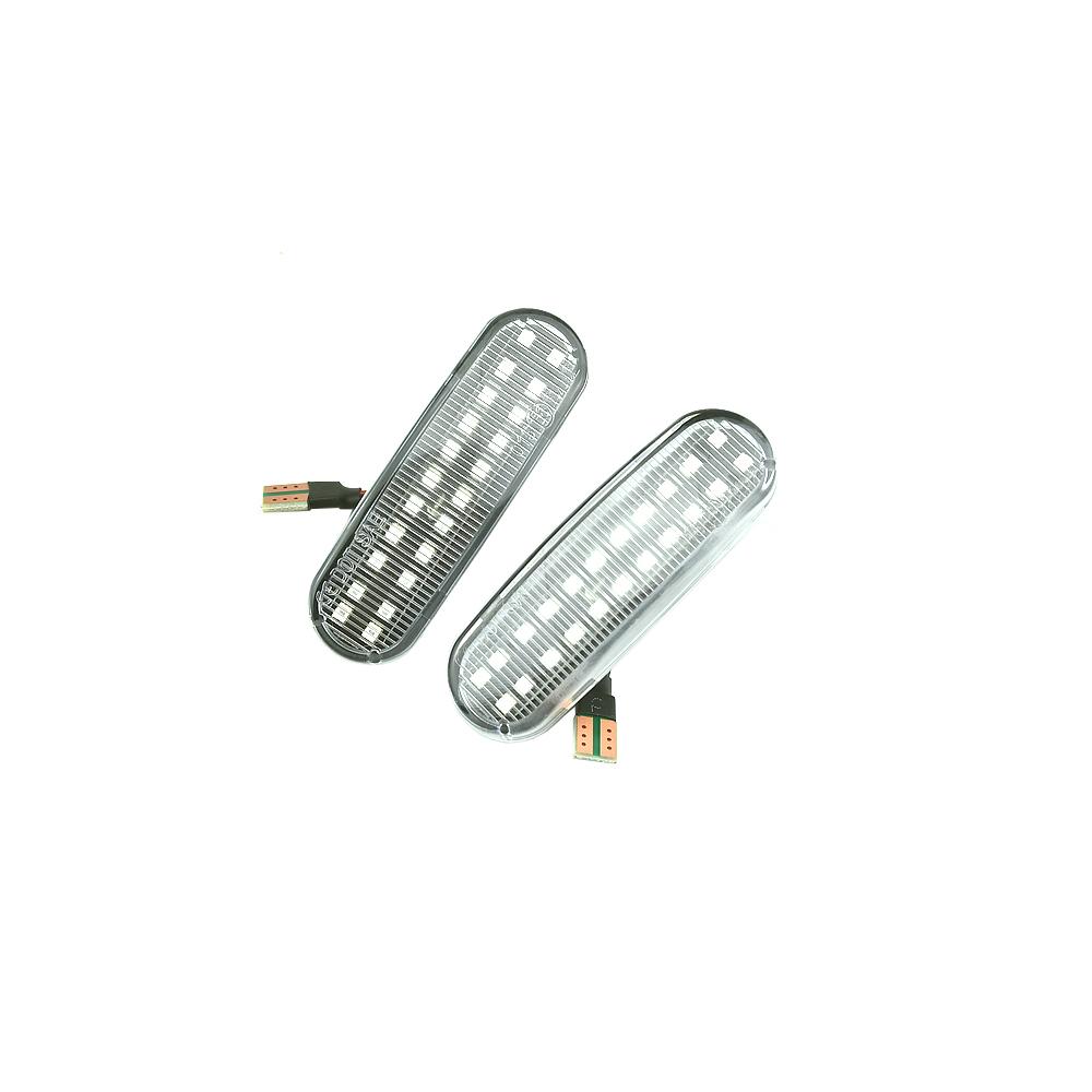 Dynamic Car LED Side Marker Light Turn Signal Lamp For Fiat Panda Punto Evo Stilo Qubo Peugeot Citroen Lancia Musa(350)