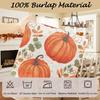 Fall Thanksgiving Table Runner, Pumpkin Autumn Harvest Seasonal Table Runner, Autumn Kitchen Dining Table Decoration for Home Party